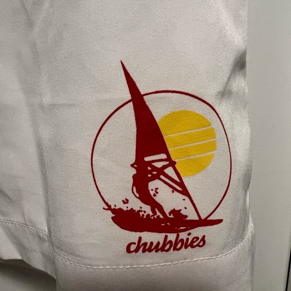 Chubbies Men's Coral and Aqua Swim Trunks - Picture 4 of 4